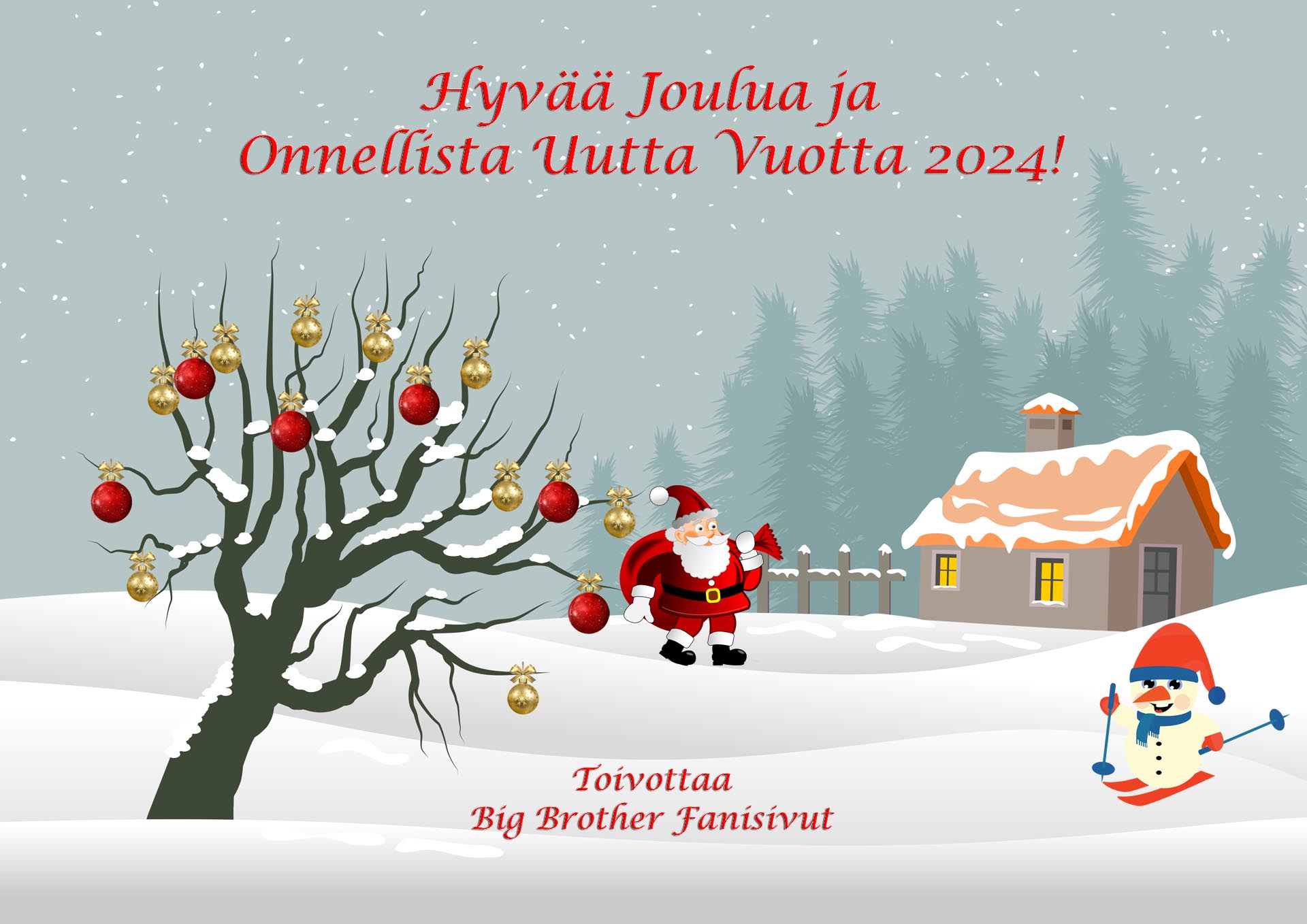 Hyvää joulua ja onnellista uutta vuotta! Kuva: © Pixabay.com. Kuvankäsittely: Jarkko Nieminen / Fanisivut.net.
